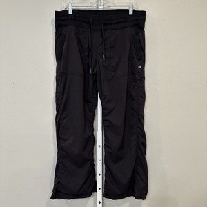 Lululemon Lined Dance Studio Black Pants Size 10 Athleisure
